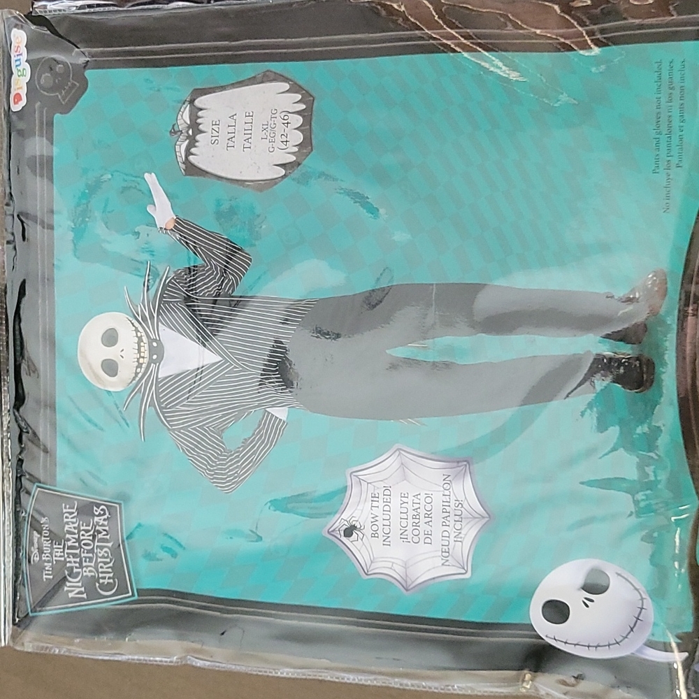 Jack Skellington Adult Costume size L-XL